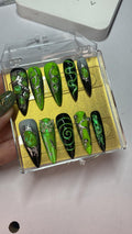 Cyber Goth press on nails